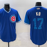 Men's Chicago Cubs Kris Bryant #17 Royal Replica Player Jersey1