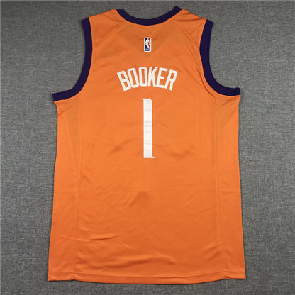 Men's Phoenix Suns Devin Booker Orange 2019/20 Fast Break Replica Player Jersey1