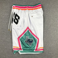 Men's San Antonio Spurs White City Edition Basketball Shorts1
