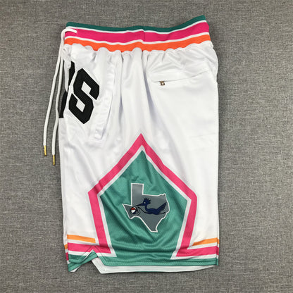 Men's San Antonio Spurs White City Edition Basketball Shorts1