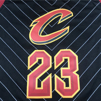 Men's Cleveland Cavaliers LeBron James #23 Black Swingman Player Jersey1