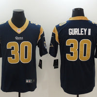 Men's Los Angeles Rams Todd Gurley II #30 Navy Game Jersey1