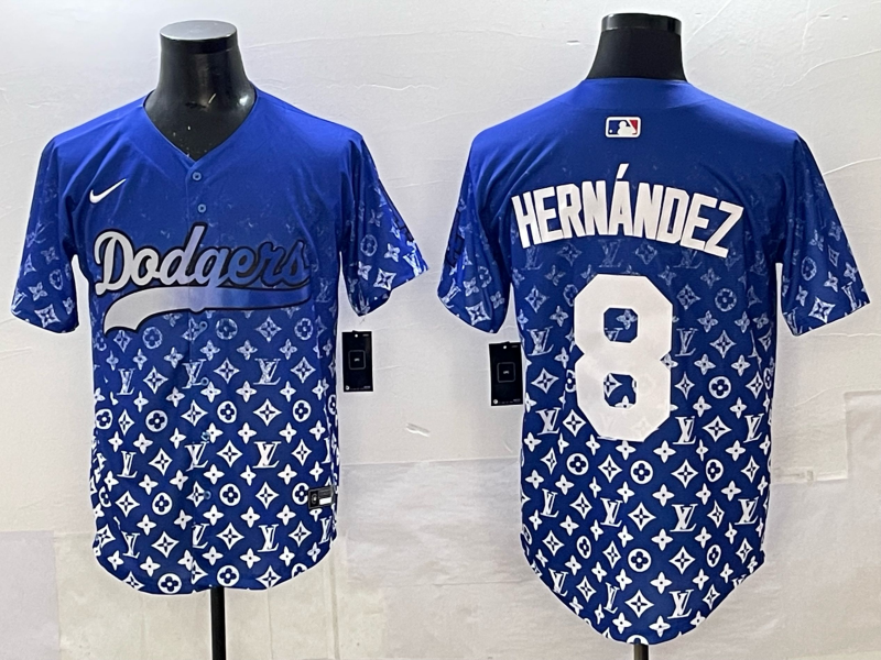 Enrique Hernandez #8 Los Angeles Dodgers Royal Alternate Player Jersey - JerseysFreak