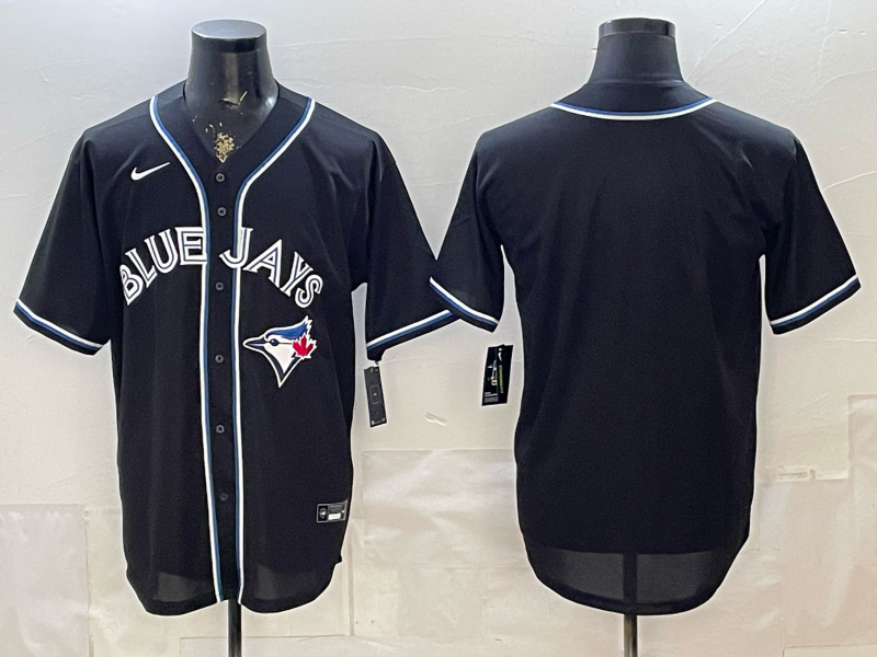 Men's Toronto Blue Jays Fashion Replica Black Out Jersey