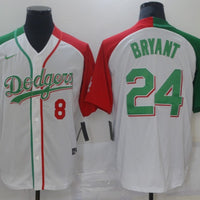 Men's Los Angeles Dodgers Kris Bryant #8-24 White Game Player Jersey1
