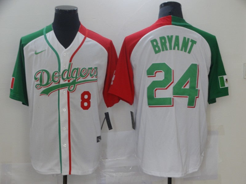 Men's Los Angeles Dodgers Kris Bryant #8-24 White Game Player Jersey1
