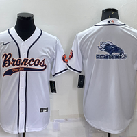 Men's Denver Broncos White Game Jersey1