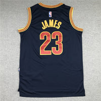 Men's Cleveland Cavaliers LeBron James #23 Navy Swingman Fashion Jersey1