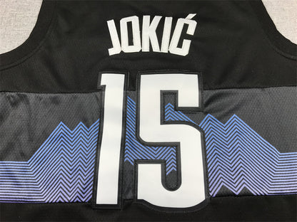 Men's Denver Nuggets Nikola Jokic #15 Black 2023/24 Swingman Jersey1 - City Edition
