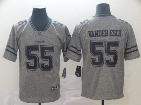 Men's Dallas Cowboys Leighton Vander Esch #55 Gray Alternate Game Jersey1