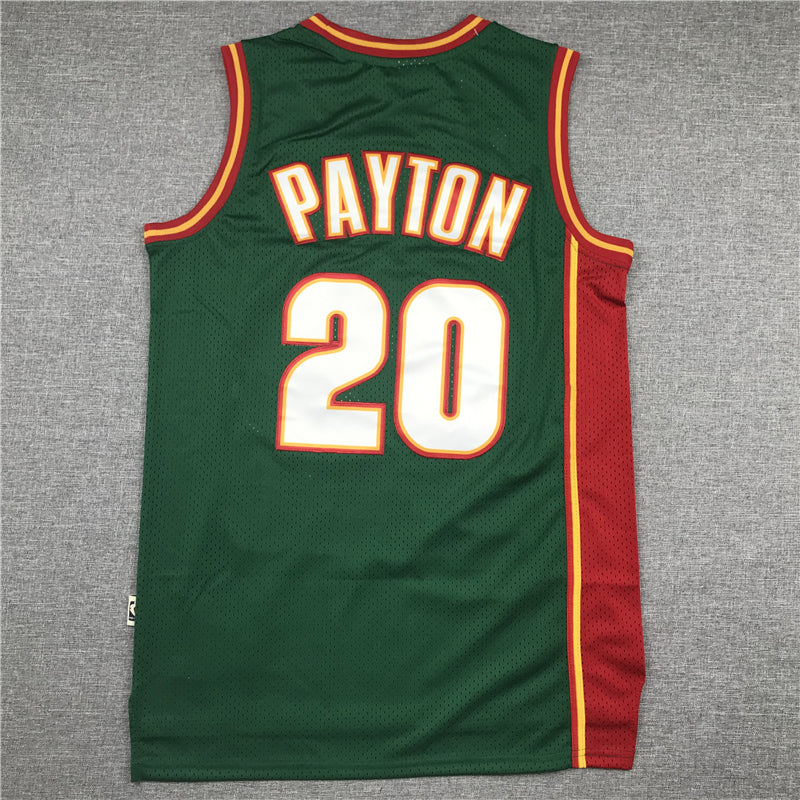 Men's Seattle Supersonics Gary Payton #20 Green Swingman Player Jersey