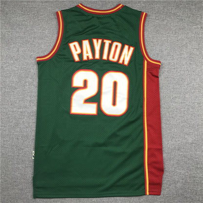 Men's Seattle Supersonics Gary Payton #20 Green Swingman Player Jersey