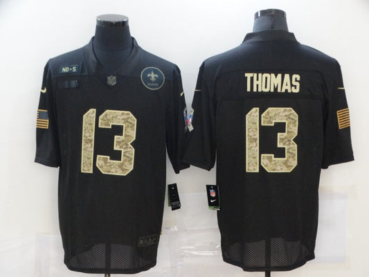 Men's New Orleans Saints #13 Michael Thomas Black Game Player Jersey1
