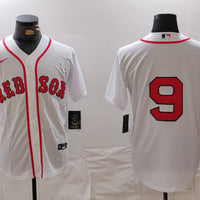 Men's Boston Red Sox Ted Williams #9 White Replica Player Jersey1