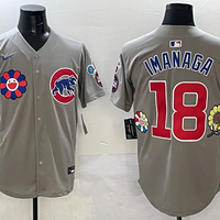 Men's Chicago Cubs Shota Imanaga #18 Gray Player Jersey