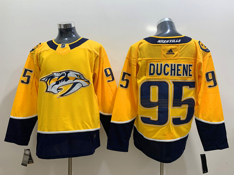 Men's Nashville Predators Matt Duchene #95 Gold Home Breakaway Player Jersey1