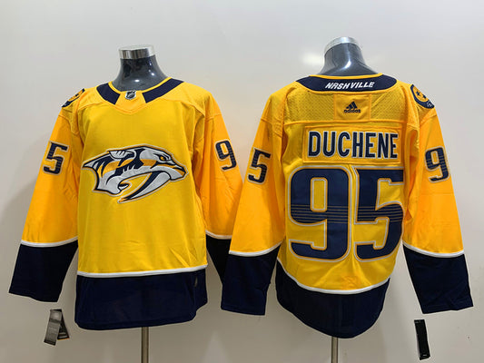 Men's Nashville Predators Matt Duchene #95 Gold Home Breakaway Player Jersey1