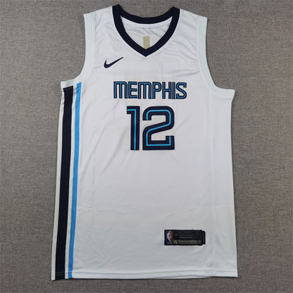 Men's Memphis Grizzlies Ja Morant #12 White 2022/23 Swingman Jersey1 - Association Edition