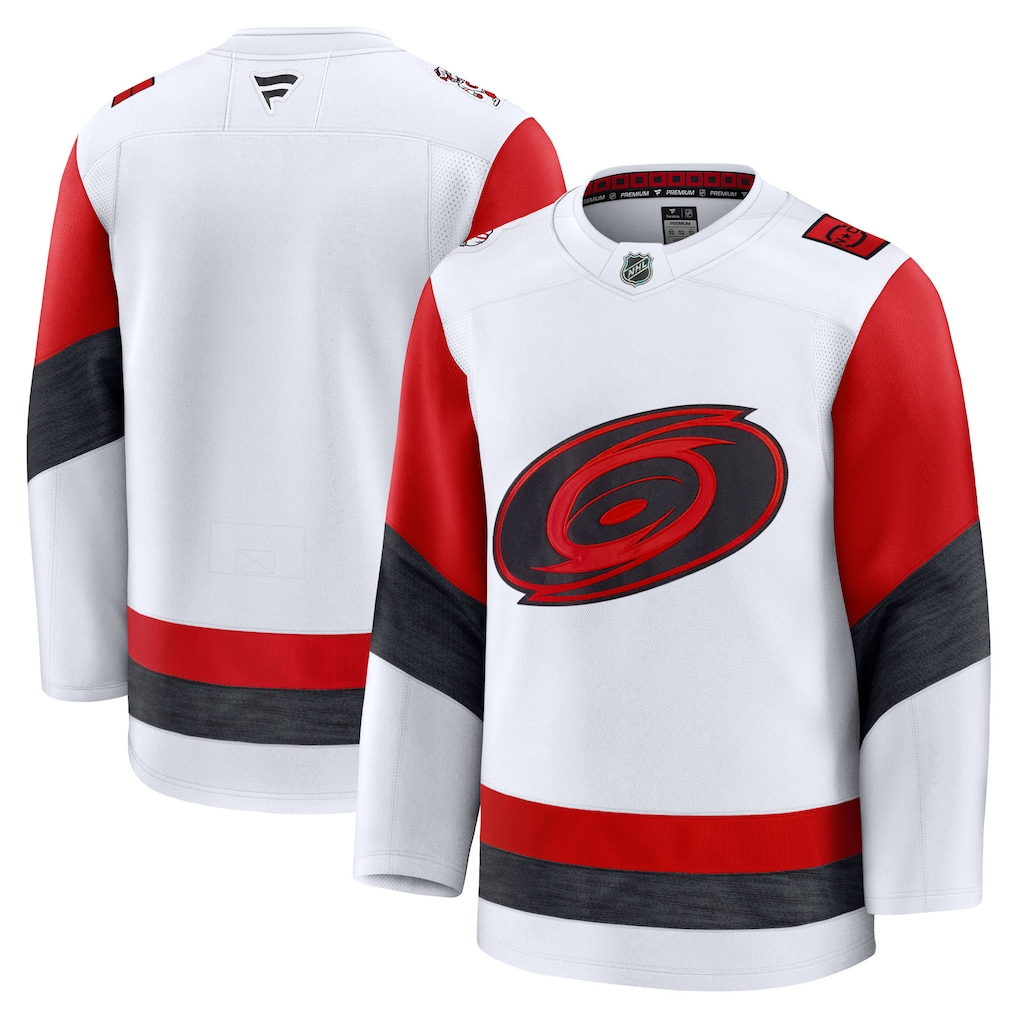 Men's Carolina Hurricanes Fanatics White Away Blank Jersey