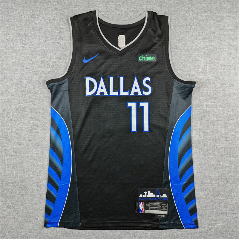 Men's Dallas Mavericks Kyrie Irving #11 Black 2025/26 Swingman Jersey - City Edition