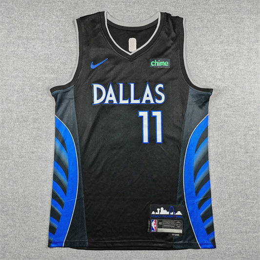 Men's Dallas Mavericks Kyrie Irving #11 Black 2025/26 Swingman Jersey - City Edition