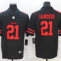 Men's San Francisco 49ers Deion Sanders #21 Black Game Jersey1