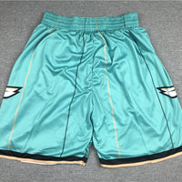 Men's Charlotte Hornets Teal Basketball Retro Shorts11