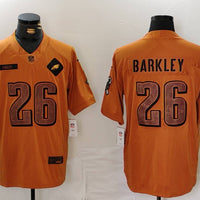 Men's Philadelphia Eagles Saquon Barkley #26 Brown 2023 Salute To Service Limited Jersey1
