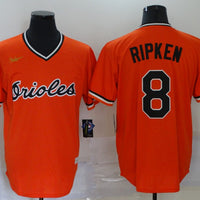 Men's Baltimore Orioles Cal Ripken Jr. #8 Orange Replica Team Jersey1