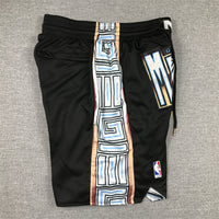 Men's Memphis Grizzlies Black 2022/23 City Edition Basketball Shorts1