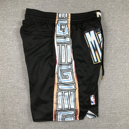 Men's Memphis Grizzlies Black 2022/23 City Edition Basketball Shorts1