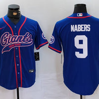 Men's New York Giants Malik Nabers #9 Royal Game Jersey2
