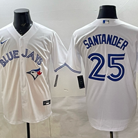 Men's Toronto Blue Jays Anthony Santander #25 White Home Replica Jersey