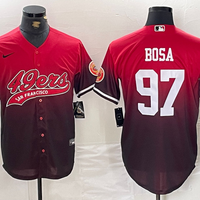 Men's San Francisco 49ers Nick Bosa #97 Scarlet Player Jersey1