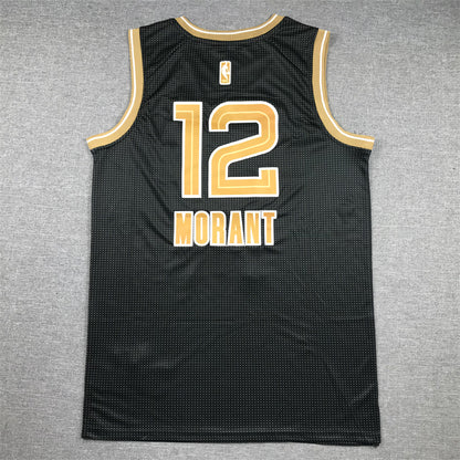Men's Memphis Grizzlies Ja Morant #12 Black Select Series Swingman Jersey1