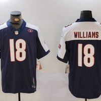 Men's Chicago Bears Caleb Williams #18 Navy Game Jersey1