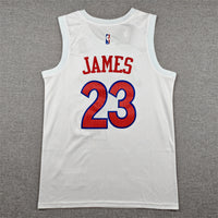 Men's Philadelphia 76ers LeBron James #23 White 2022/23 Swingman Jersey - City Edition