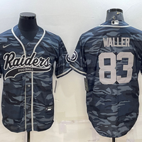 Men's Las Vegas Raiders Darren Waller #83 Grey Camouflage Game Jersey1 Joint Edition
