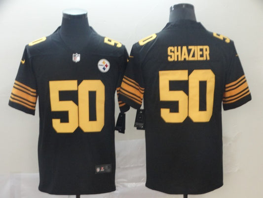 Men's Pittsburgh Steelers Ryan Shazier #50 Black Alternate Legend Jersey1