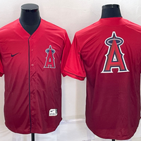 Men's Los Angeles Angels Red Replica Game Jersey1