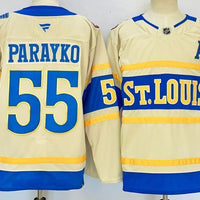 Men's St. Louis Blues Colton Parayko #55 Fanatics Cream Player Jersey