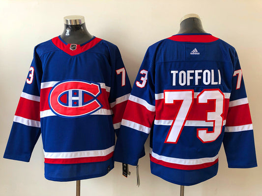 Men's Montreal Canadiens Tyler Toffoli #73 Blue Player Game Jersey1