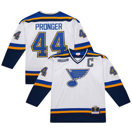 Men's St. Louis Blues Chris Pronger #44 White 1999-00 Power Play Jersey