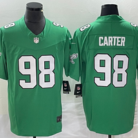 Jalen Carter #98 Philadelphia Eagles Kelly Green Game Jersey - JerseysFreak