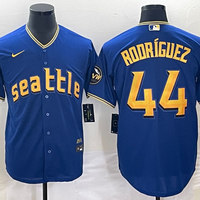 Men's Seattle Mariners Julio Rodriguez #44 Royal 2023 City Connect Replica Jersey1