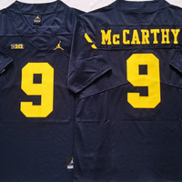 Men's Michigan Wolverines JJ McCarthy #9 Navy  Alumni Player Game Jersey