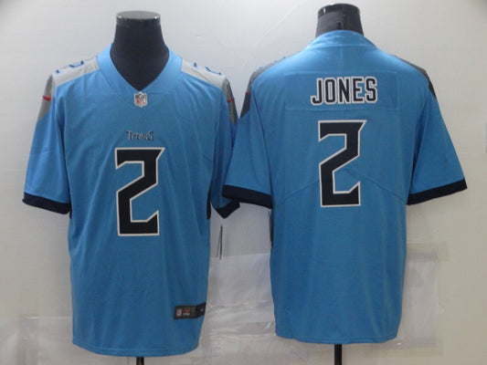 Men's Tennessee Titans Julio Jones #2 Light Blue Game Jersey1