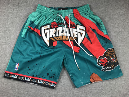 Men's Memphis Grizzlies Green Swingman Pocket Shorts1