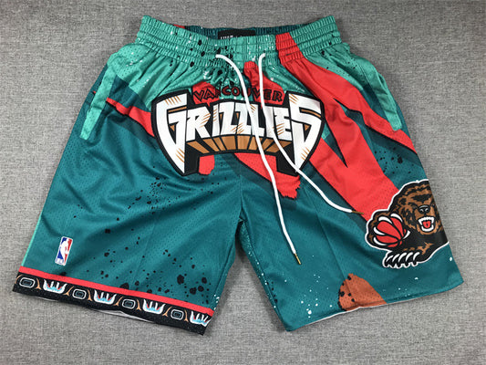 Men's Memphis Grizzlies Green Swingman Pocket Shorts1