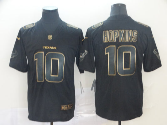 Men's Houston Texans DeAndre Hopkins #10 Black Player Game Jersey1